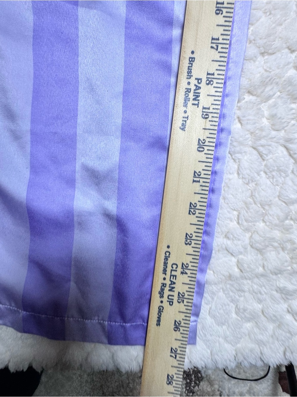 LOFT Satin Lavender Stripe Pajama Set | Coquette Soft Girl Loungewear - Picture 9 of 9